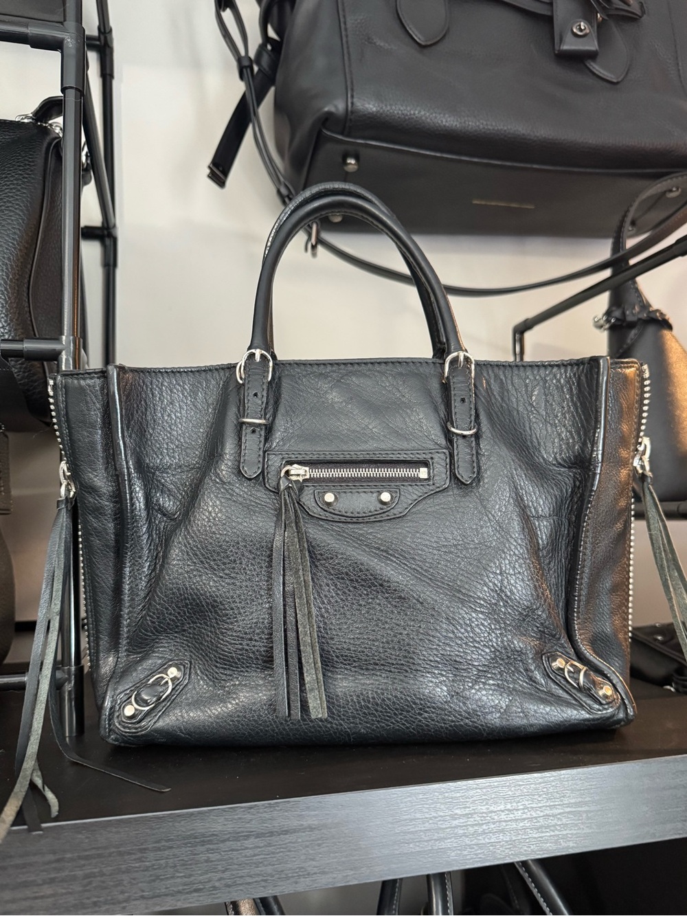 Balenciaga Papier Mini Tote in Black